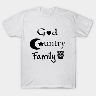 God, Country, Family T-Shirt